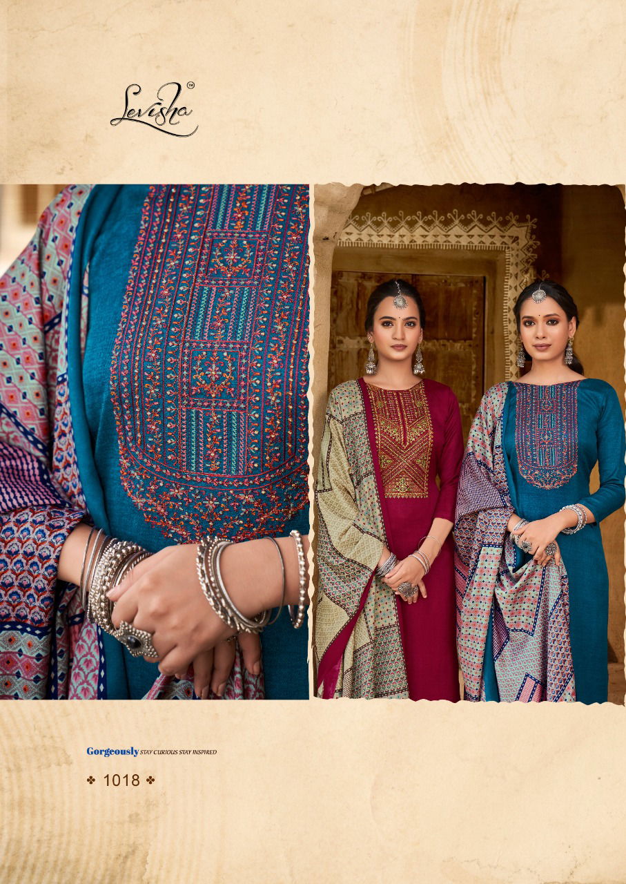 Naziya By Levisha Heavy Pashmina Dress Material Catalog